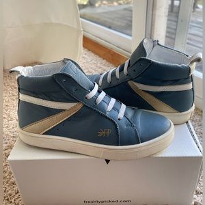 Freshly Picked high top sneakers Dusty Blue, little kids sz 13, GUC
